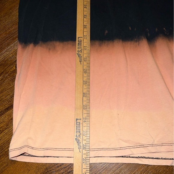 Guess Embossed Grunge Black Orange Colorblock Punk Short Sleeve Tee Size XL - Picture 14 of 14